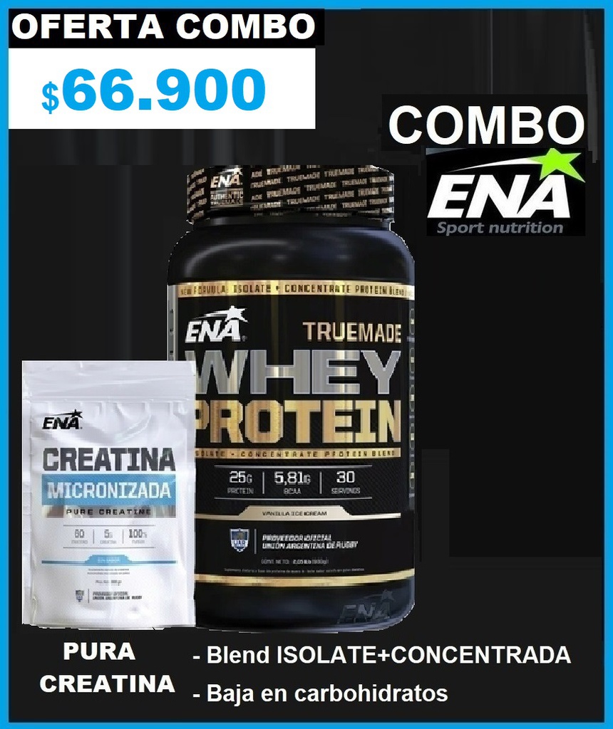 Combo 7 - True made 2 lbs + Creatina 300 gr  ENA